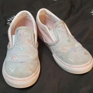 VANS Toddler 9.5T slip on pastel colors